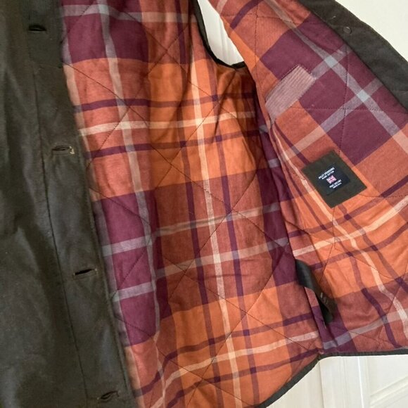 NWT We The Free Benny Waxed Vest Olive Flannel Sz S - Picture 7 of 11